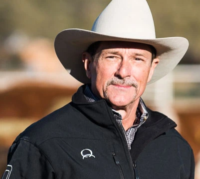 Extension Specialist George Ruyle in a cattle pasture