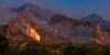 Picture of wildfire in Arizona mountains